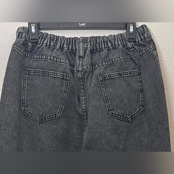 NWOT SXY Plus Women Plain Casual Wide Leg Denim Jeans size 12 (0XL) Color Black - Picture 4 of 8